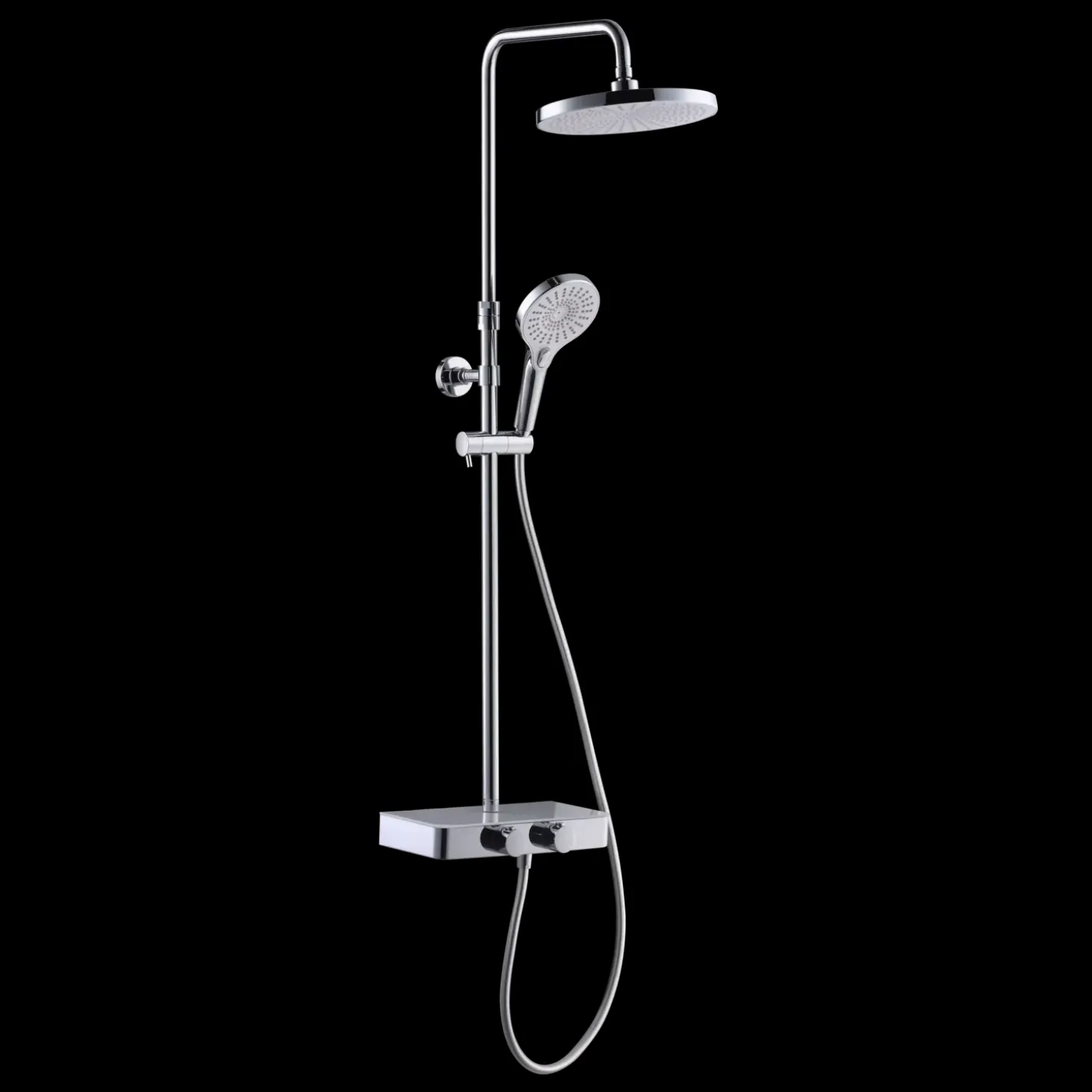 Adora Consilio topbrusesæt med termostat krom/hvid