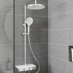 Adora Consilio topbrusesæt med termostat krom/hvid