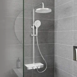 Adora Consilio topbrusesæt med termostat krom/hvid