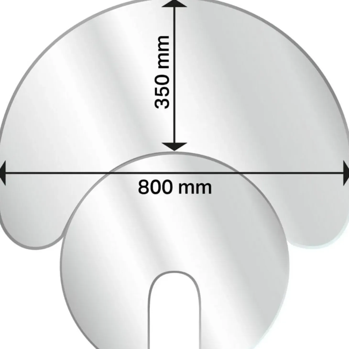Aduro glasgulvplade 2 stk til aduro 9 og 1 serien grå