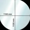 Aduro glasgulvplade 1100x1100x6 mm