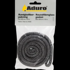 Aduro rund sort glasfiberpakning Ø8mm x 2,0 m