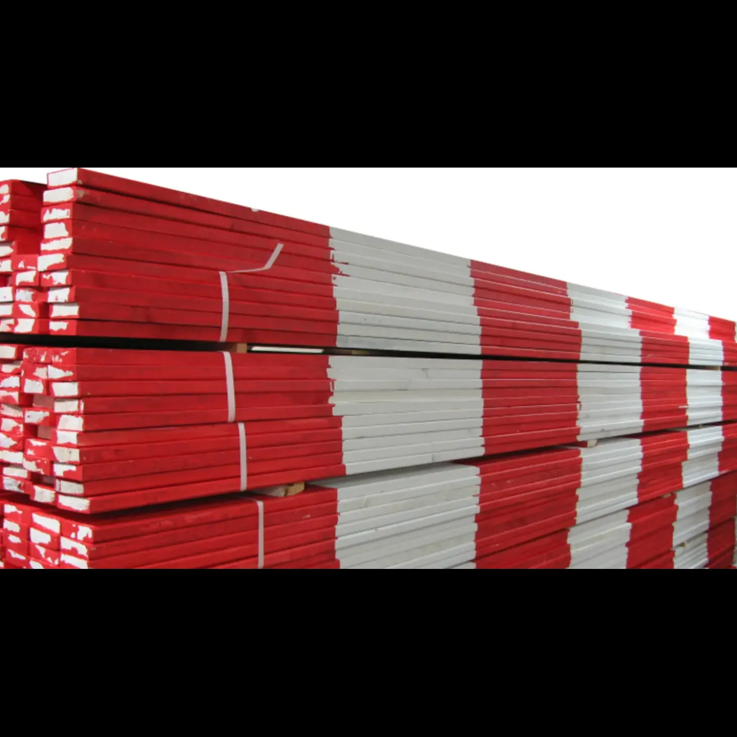 Afspærringsbom rød/hvid 4 m