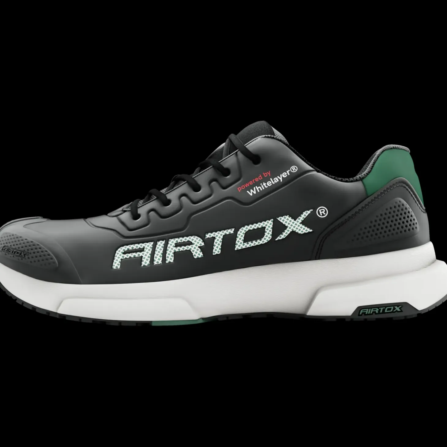 Airtox FL4 sikkerhedssko sort/militærgrønt str. 45