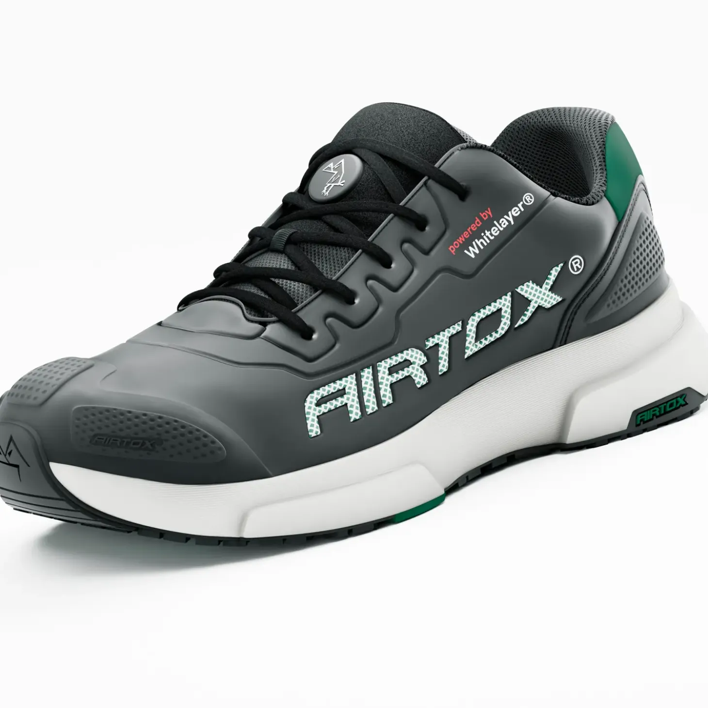 Airtox FL4 sikkerhedssko sort/militærgrønt str. 45