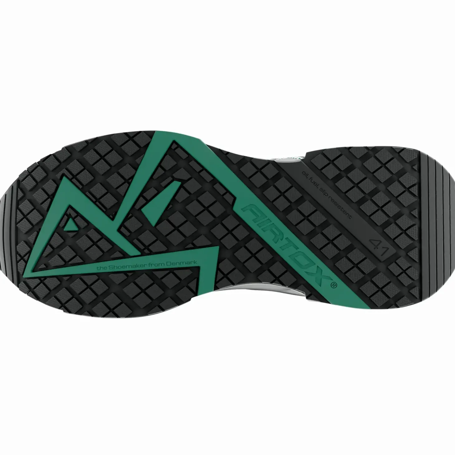 Airtox FL4 sikkerhedssko sort/militærgrønt str. 45
