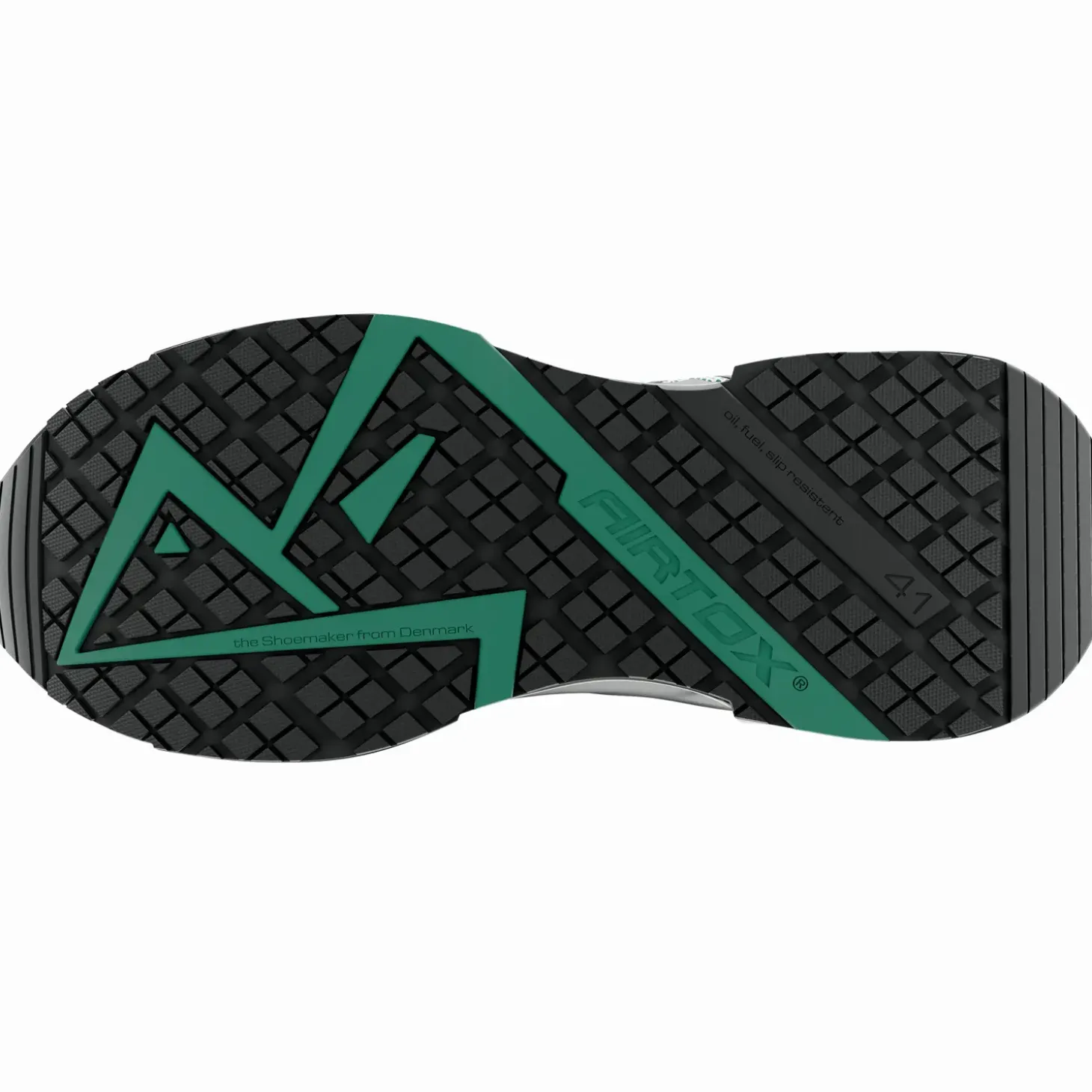 Airtox FL44 sikkerhedssko sort/militærgrønt str. 42