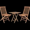 Alba/Bali cafésæt med bord og 2 stole teak