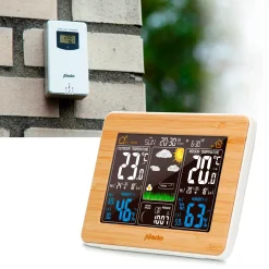 Alecto WS-150 vejrstation med trådløs sensor bambus