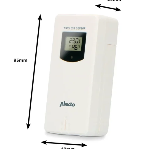 Alecto WS-150 vejrstation med trådløs sensor bambus