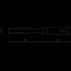 Bacho ERGO™ slagfast stemmejern 12 mm