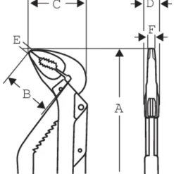 Bahco ergo 8224 vandpumpetang 250 mm