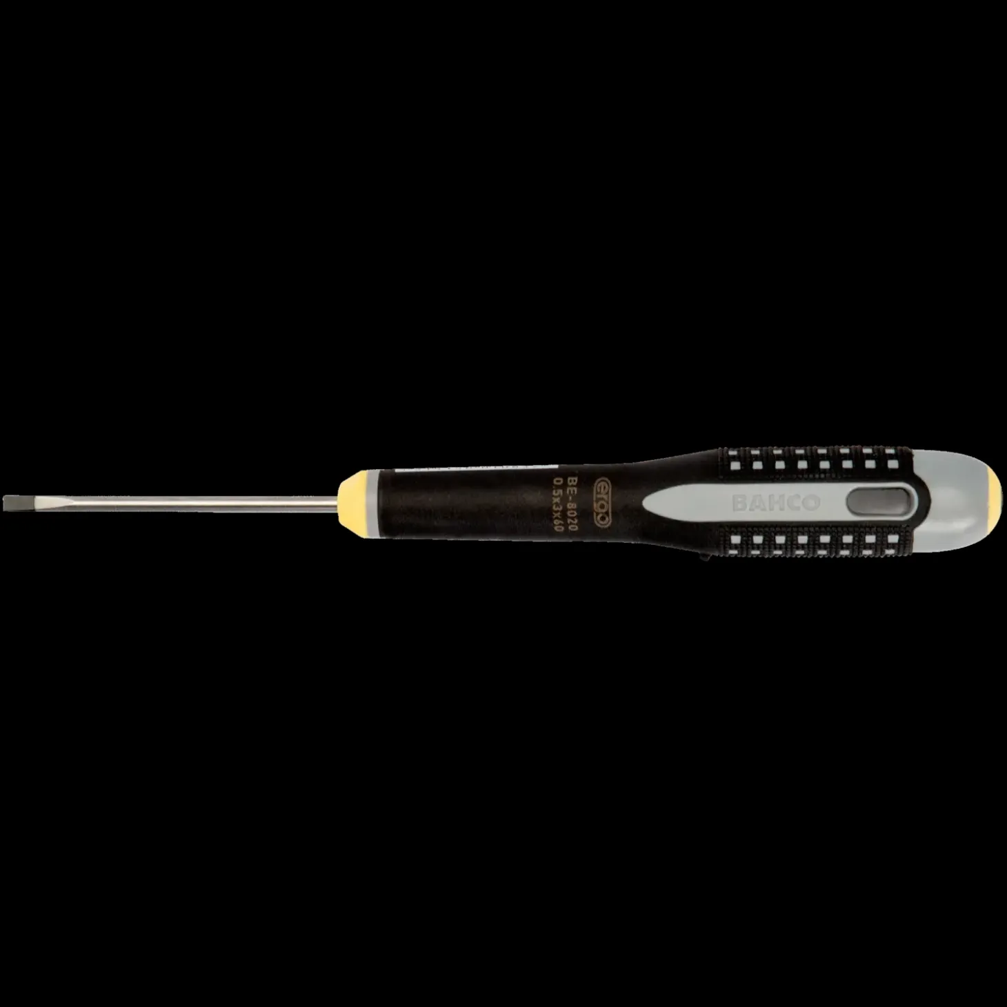 Bahco ERGO™ ligekærv-skruetrækker med gummigreb 3x60 mm
