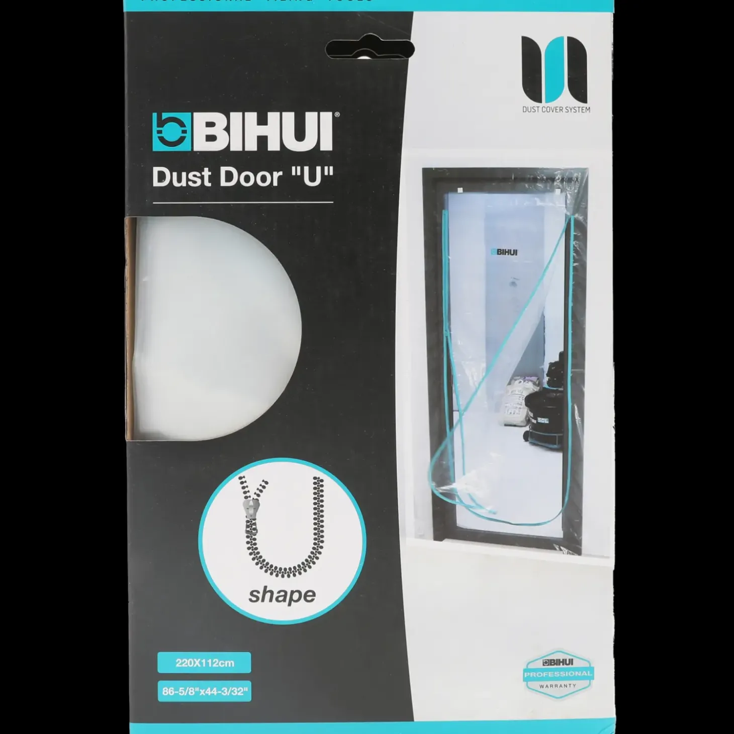 BIHUI støvdør kraftig U-åbning