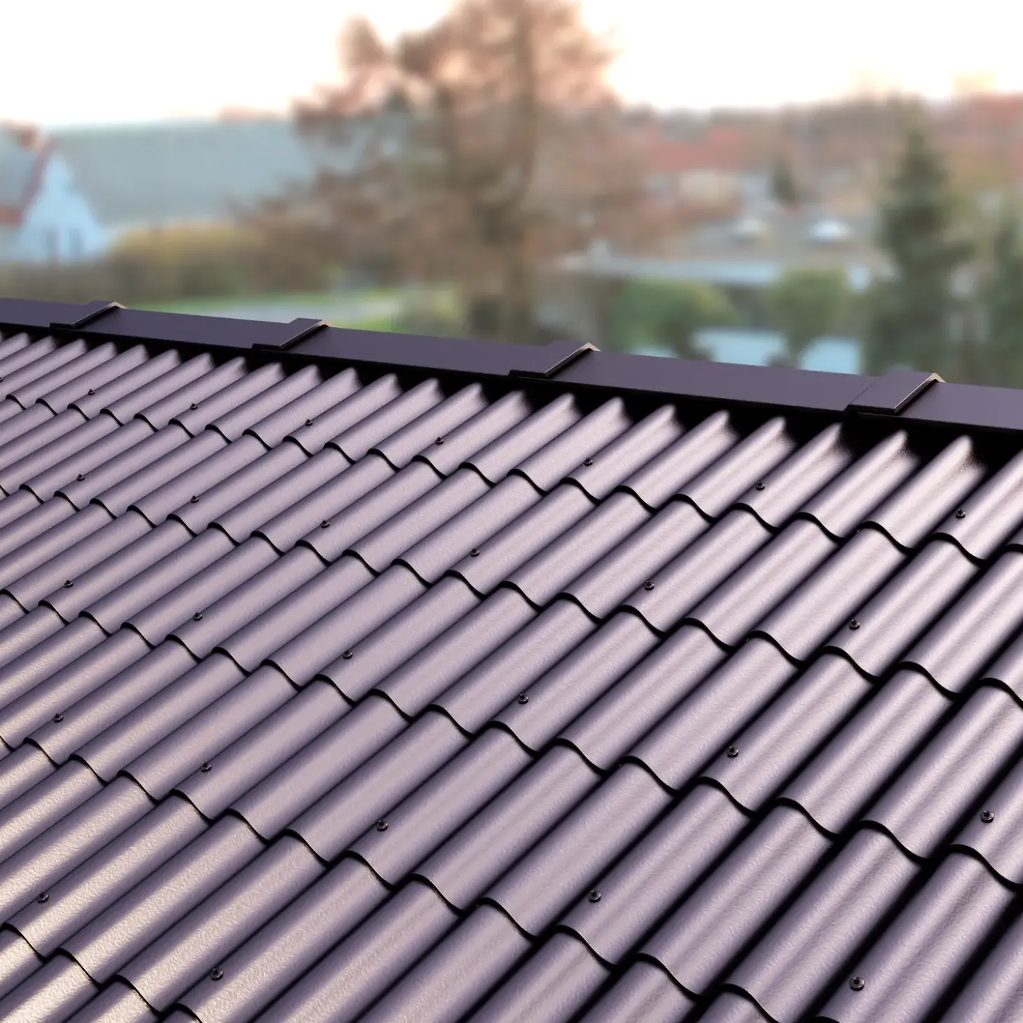 Bølgeplade B7 FK sortblå 1100x570 mm
