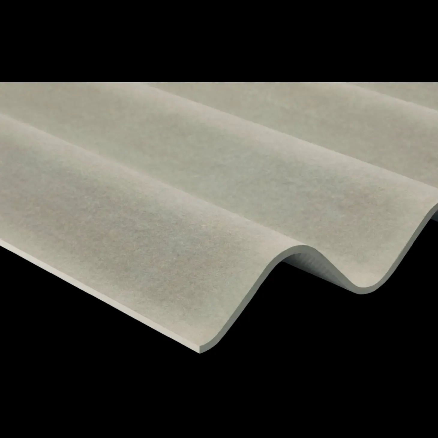 Bølgeplade B6-S FK 1090x1180 mm mørkegrå