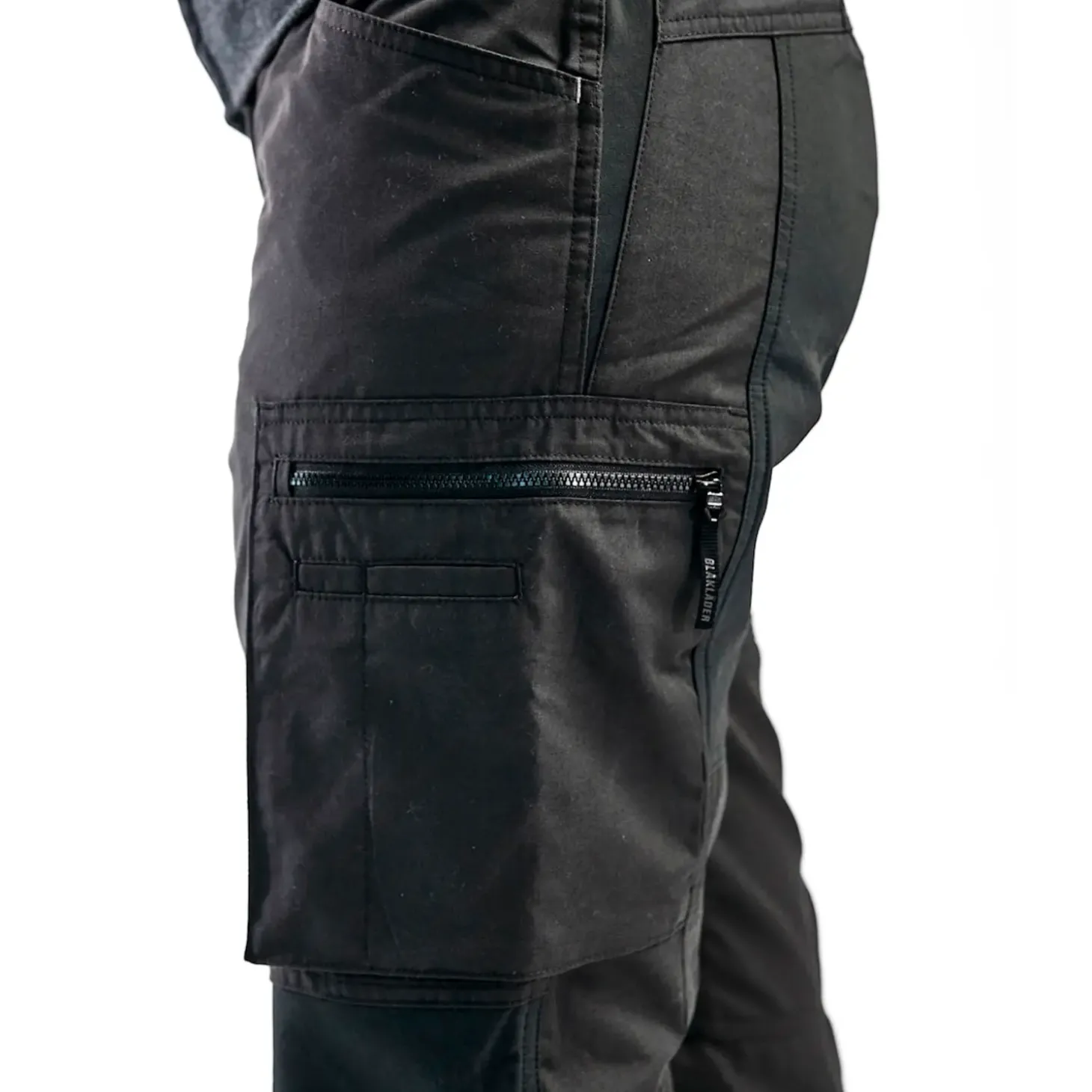 Blåklæder dame service bukser med stretch sort str. C42