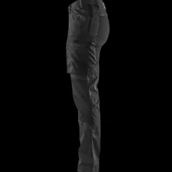 Blåklæder dame service bukser med stretch sort str. C42