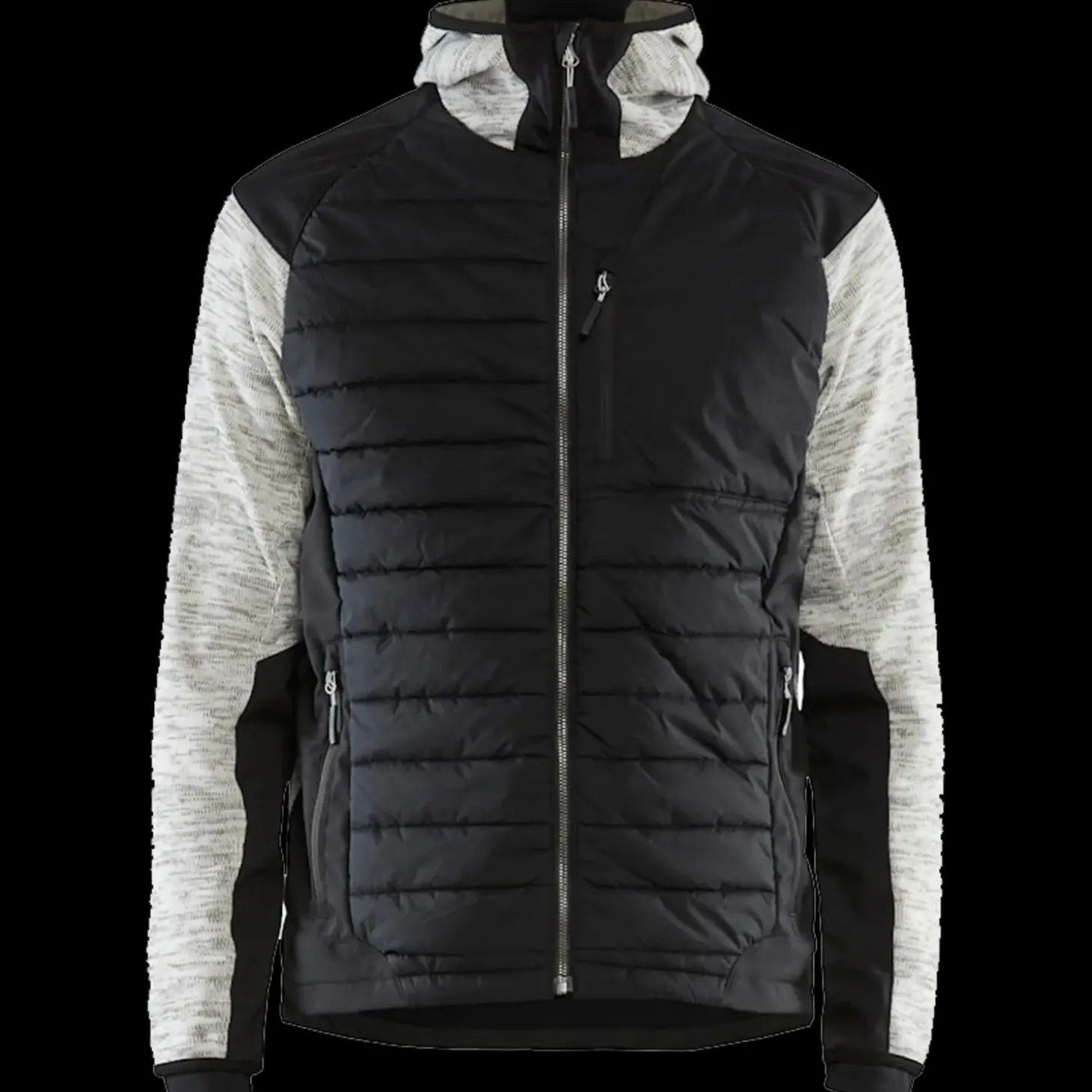 Blåklæder hybrid jakke gråmeleret/sort str. 2XL