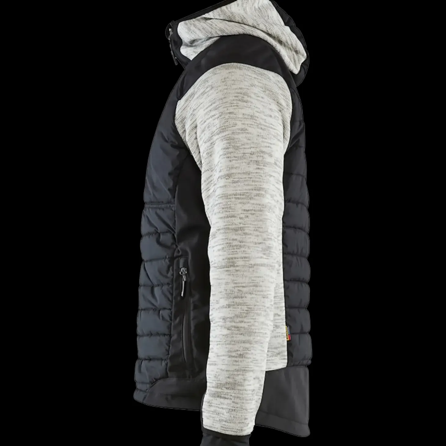 Blåklæder hybrid jakke gråmeleret/sort str. 2XL