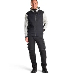 Blåklæder hybrid jakke gråmeleret/sort str. 2XL