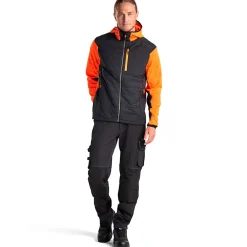 Blåklæder hybrid jakke high-vis orange/sort str. 2XL