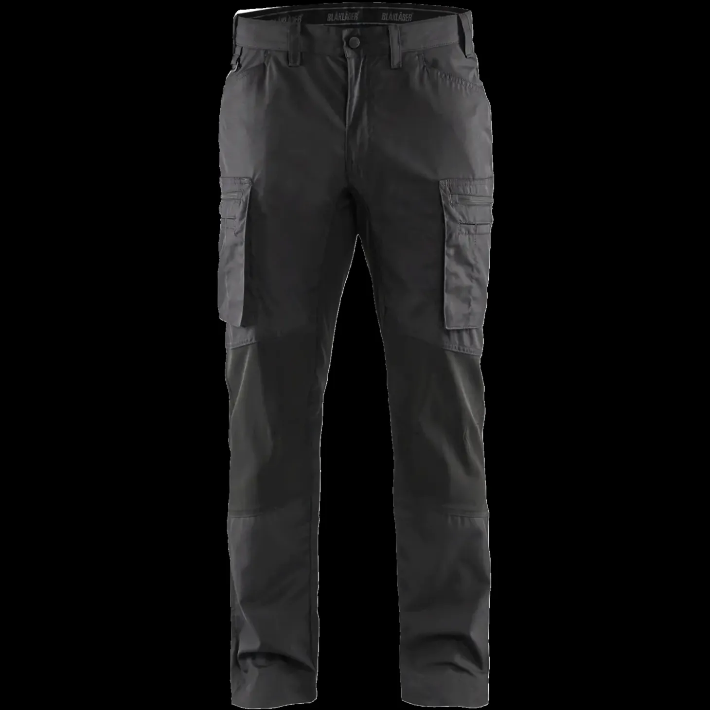 Blåklæder service bukser med stretch mørk grå/sort str. D88