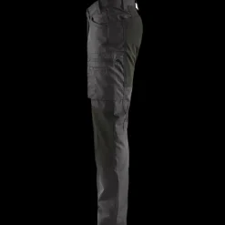 Blåklæder service bukser med stretch mørk grå/sort str. D88