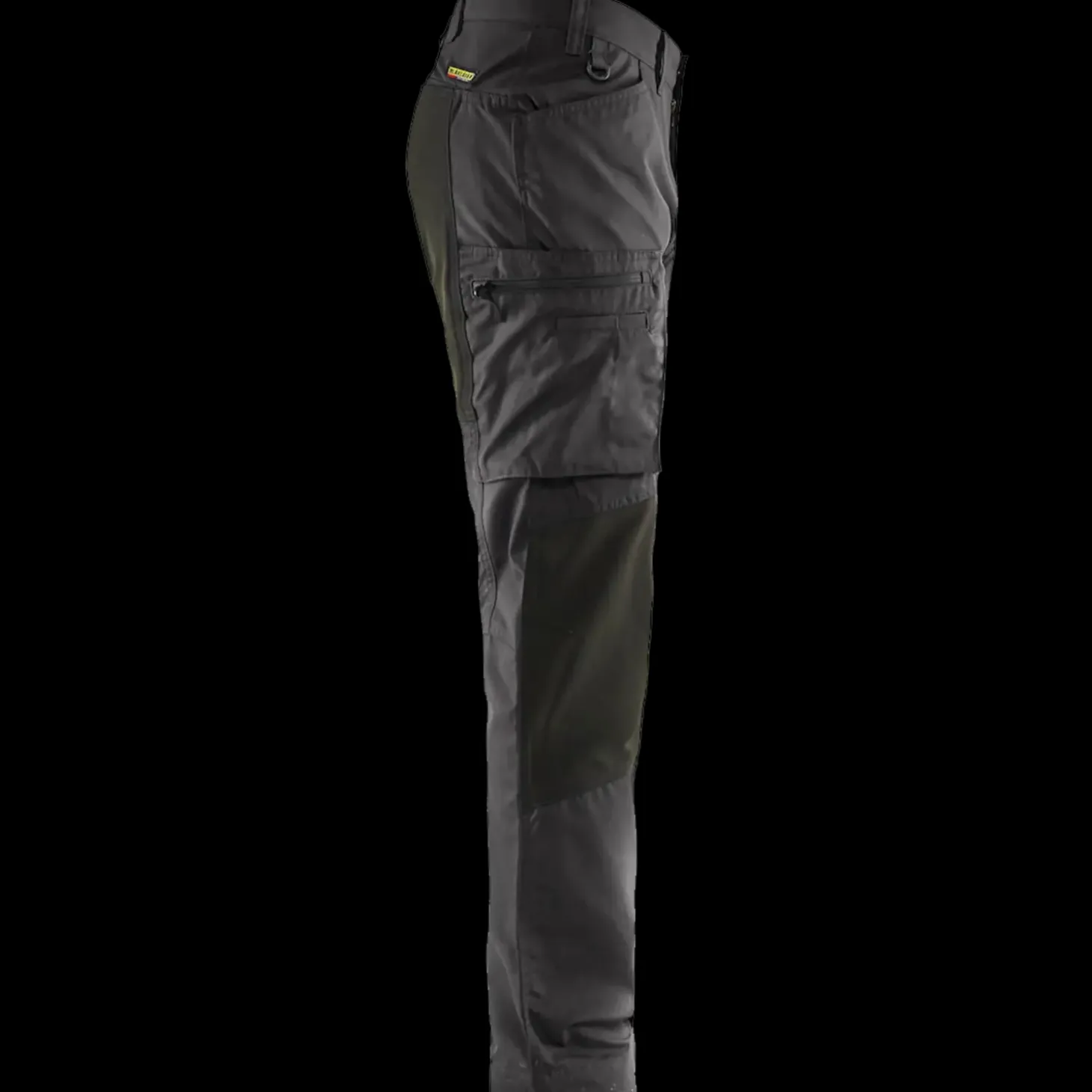 Blåklæder service bukser med stretch mørk grå/sort str. D88