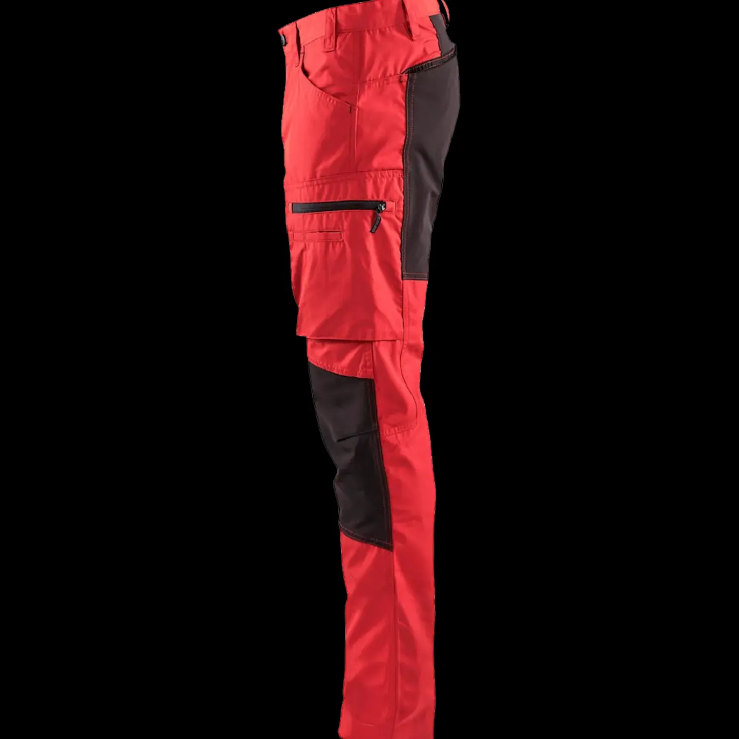 Blåklæder service bukser med stretch rød/sort str. C50