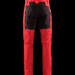 Blåklæder service bukser med stretch rød/sort str. C50