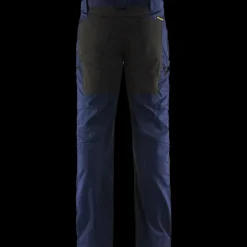 Blåklæder service bukser med stretch marineblå/sort str. D96