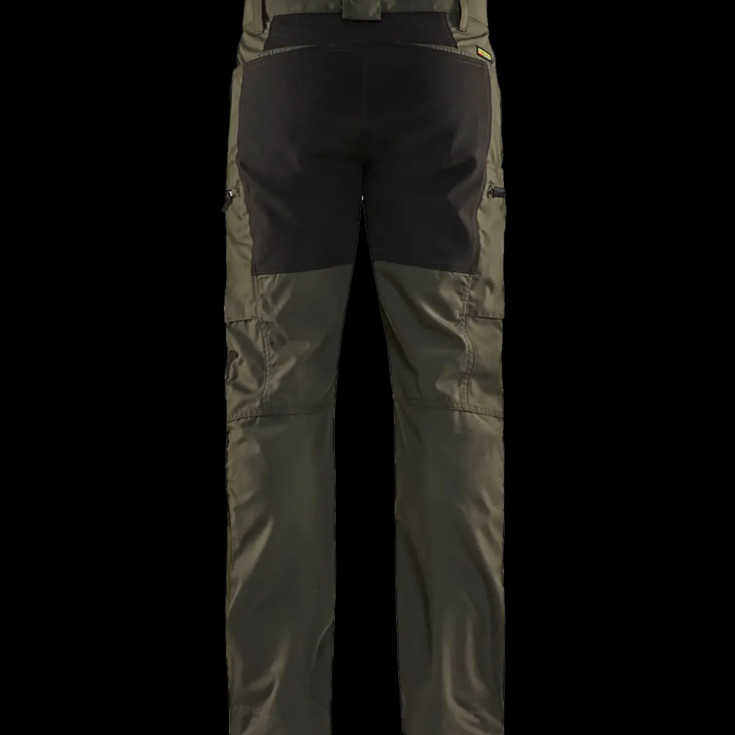 Blåklæder service bukser med stretch olivengrøn/sort str. C56