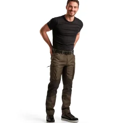 Blåklæder service bukser med stretch olivengrøn/sort str. C56