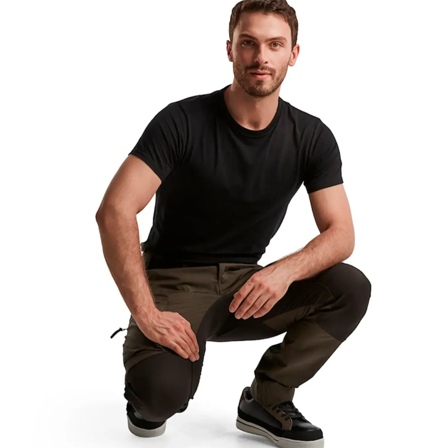 Blåklæder service bukser med stretch olivengrøn/sort str. C56