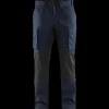 Blåklæder service bukser med stretch mørk marineblå/sort str. C48
