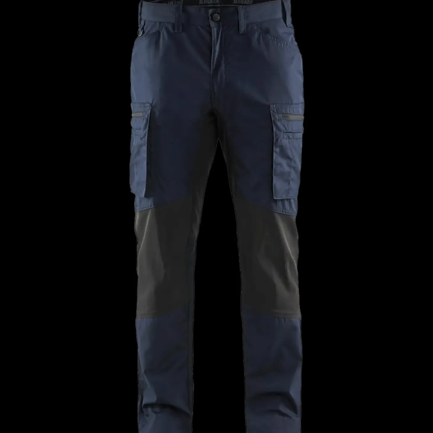 Blåklæder service bukser med stretch mørk marineblå/sort str. C48