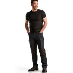 Blåklæder service bukser med stretch mørk marineblå/sort str. C48