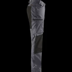 Blåklæder service bukser med stretch mellemgrå/sort str. D96
