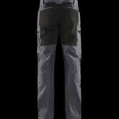 Blåklæder service bukser med stretch mellemgrå/sort str. D96