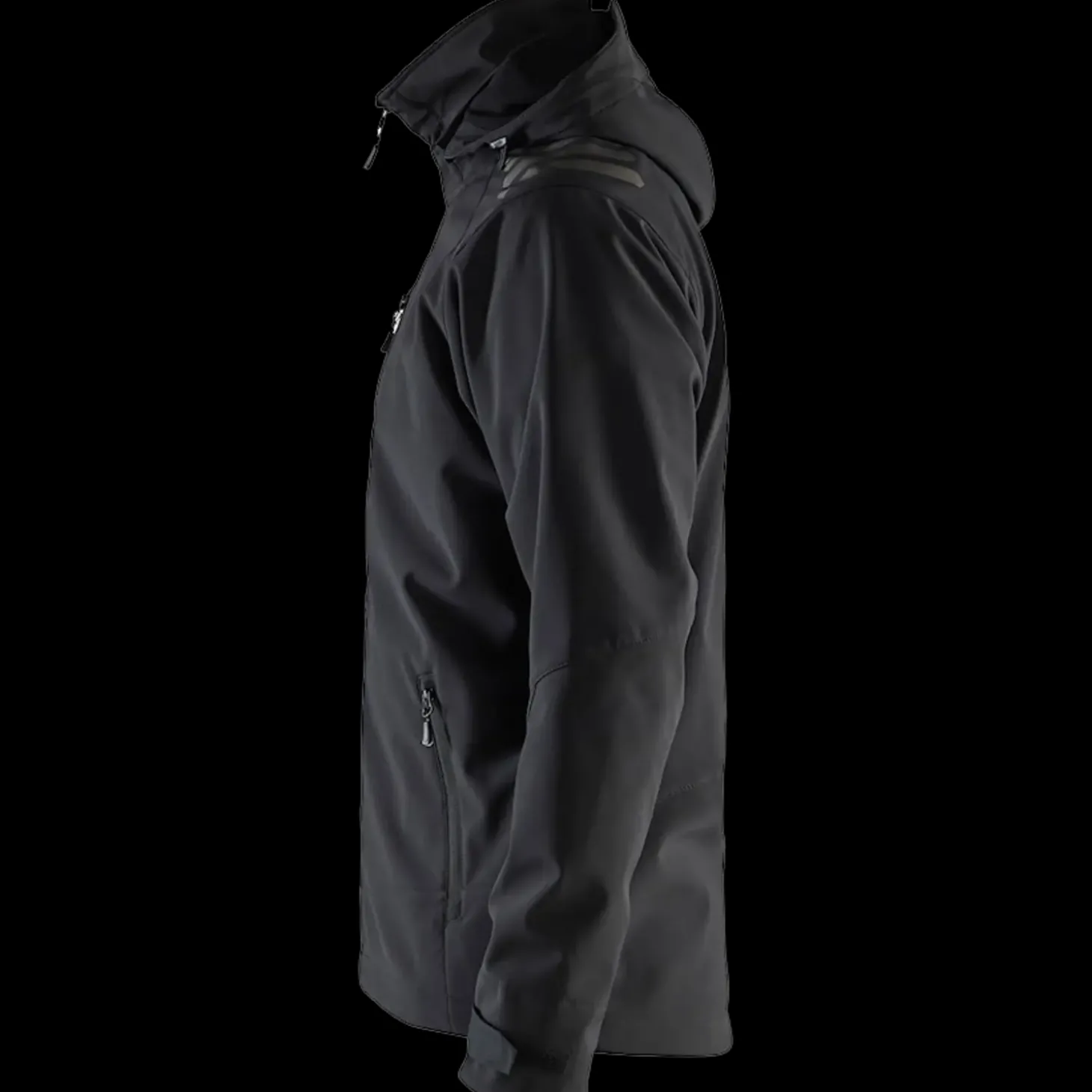 Blåklæder softshell jakke sort/sort str. XL