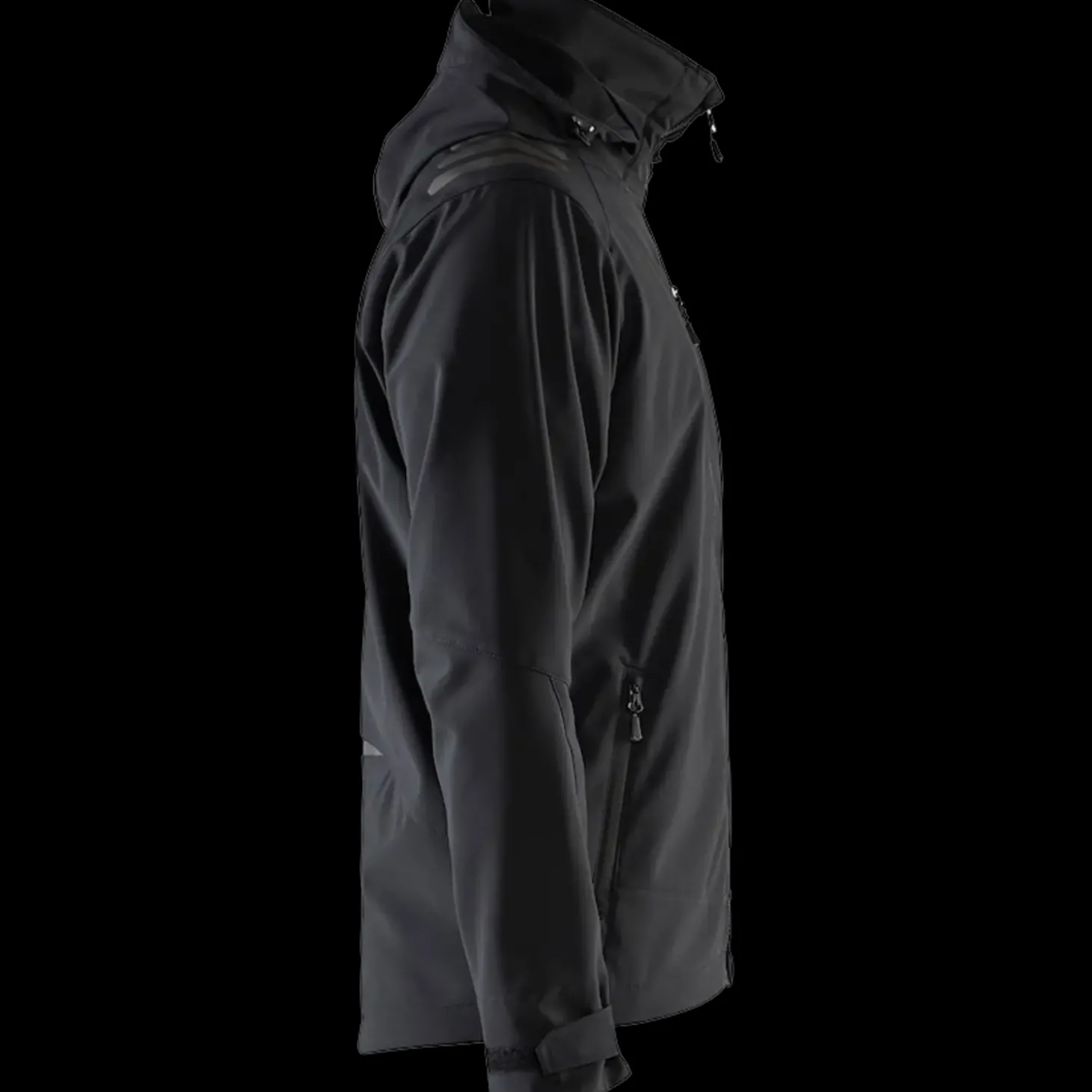 Blåklæder softshell jakke sort/sort str. XL