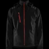Blåklæder softshell jakke sort/rød str. 2XL