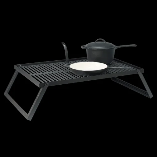 Bon-fire bålgrill m. riste i støbejern/foldb. ben