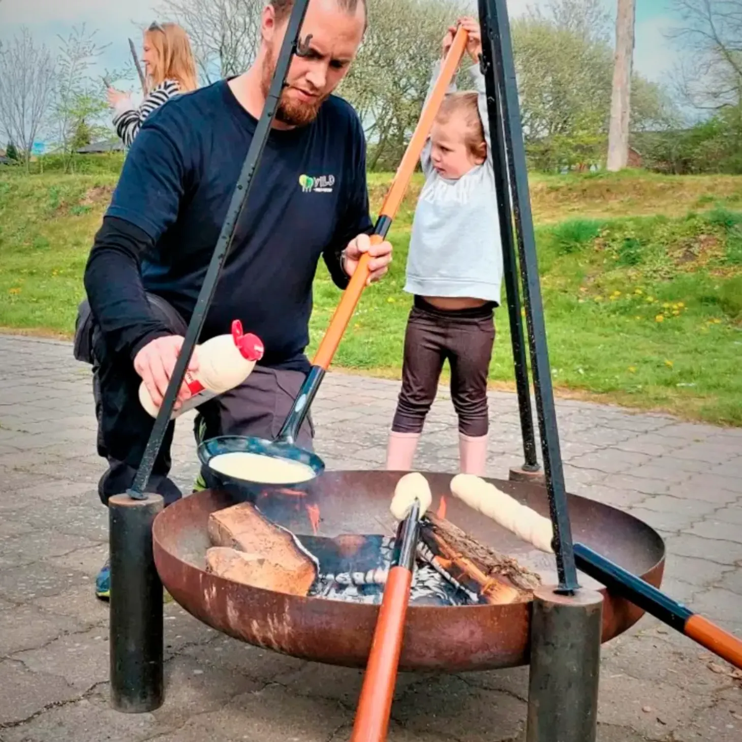 Bon-fire gryde 6 l, sort emalje