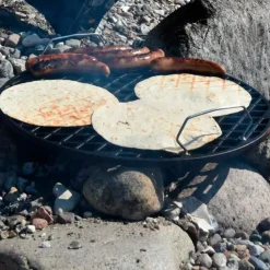 Bon-fire støbejernssæt i trækasse