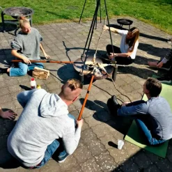 Bon-Fire tilbehørssæt med 4 snobrødspinde, 2 pandekagepander og 2 poptop