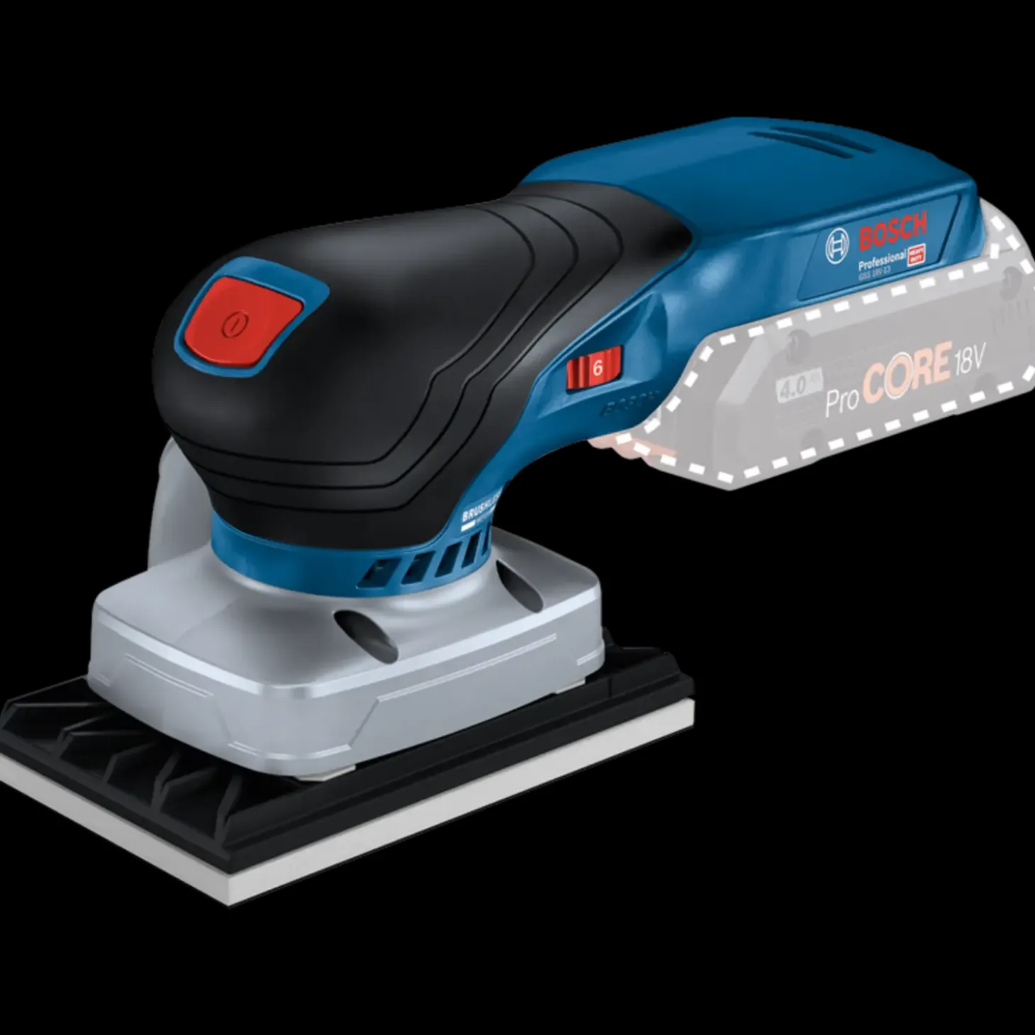 Bosch akkurystepudser GSS 18V-13 solo