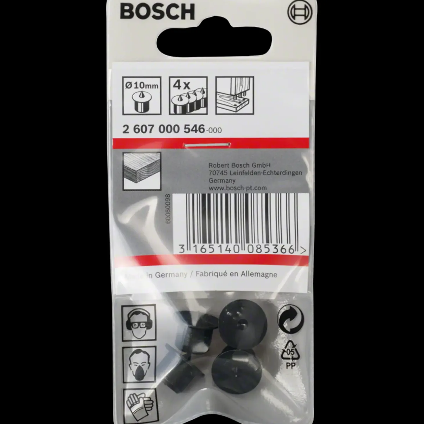 Bosch Dyvelsættersæt med 4 dele, 10 mm