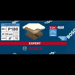 Bosch Expert C470 sliberondeller til excentersliber Ø125 mm korn 180, 50 stk